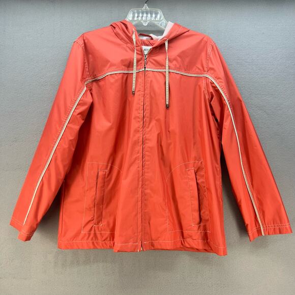 FS Limited Jackets & Blazers - FS Limited Rain Coat Women's Size Large Coral Windbreaker Rain Jacket Outdoors